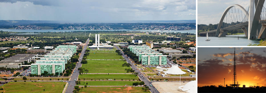 Brasília – government esplanade, bridge and skyline